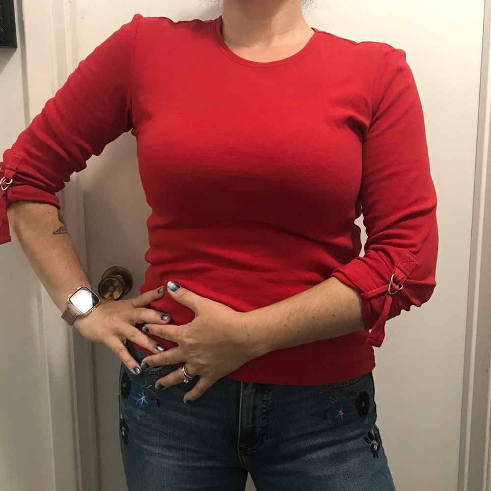3/4 Sleeve Red shirt